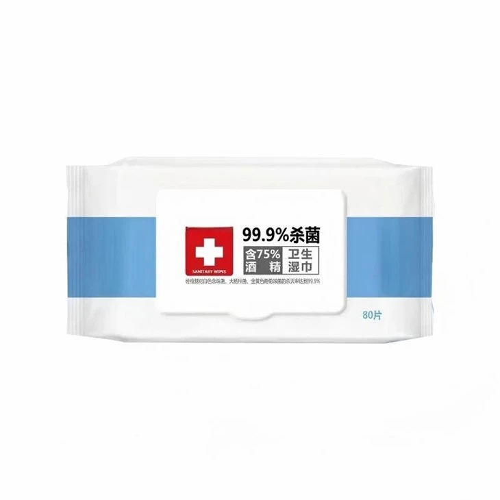 Wet Wipes antibatteriċi li jinġarru b'għatu li jista 'jissiġilla mill-ġdid